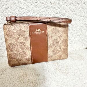 SOLD Coach Leather Wristlet